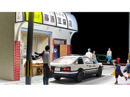Akina Tofu Shop Diorama Set "American Diorama X G-Fans" Series for 1/64 Scale Models by American Diorama