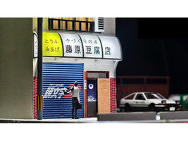 Akina Tofu Shop Diorama Set "American Diorama X G-Fans" Series for 1/64 Scale Models by American Diorama