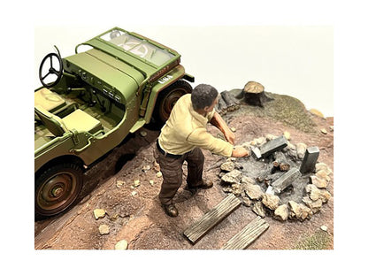 "4X4 Mechanic" Figure 3 for 1/18 Scale Models