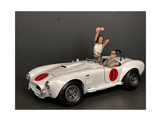 Seated Couple Release IV 2 piece Figurine Set for 1/24 Scale Models
