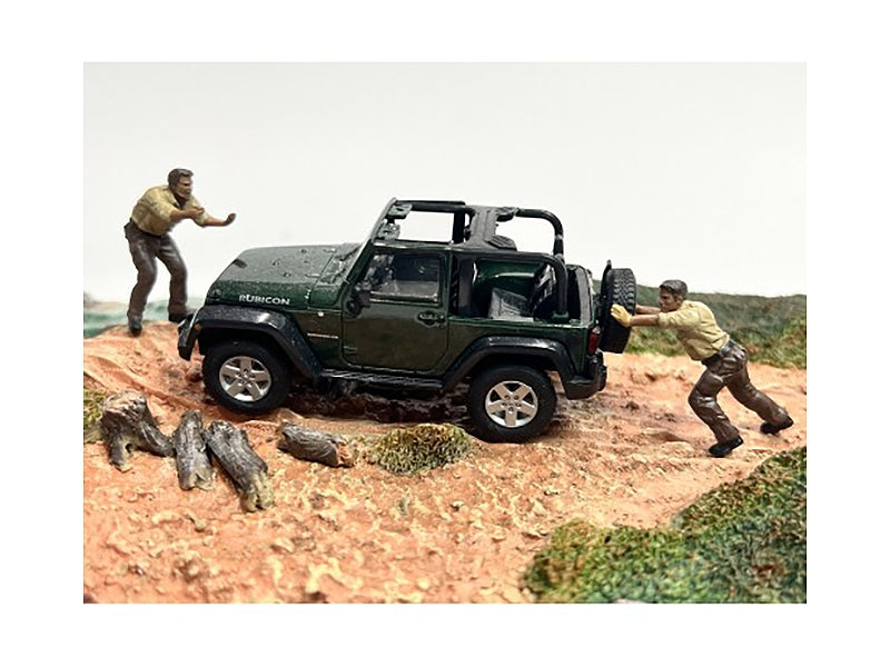 American Diorama 4X4 Mechanics 2-Piece Diecast Figure Set 3 | 1/43 Scale | Hand Painted
