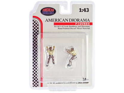 American Diorama 4X4 Mechanics 2-Piece Diecast Figure Set 3 | 1/43 Scale | Hand Painted