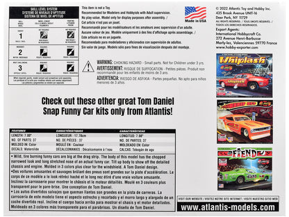 Model Kit Tom Daniel's "FAKE OUT!" Classic Funny Car (Snap-to-Build) 1/32 Scale Model by Atlantis