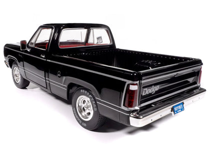 1979 Dodge Adventurer Sweptline Pickup Truck Black with Red Interior "American Muscle" Series 1/18 Diecast Model Car by Auto World