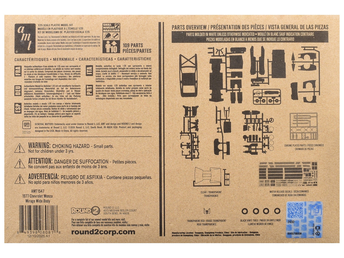 Skill 2 Model Kit 1977 Chevrolet Monza Mirage Wide Body "Street Machine" 1/25 Scale Model by AMT