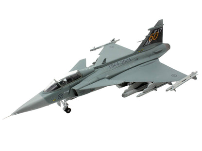 Saab JAS 39A Gripen Fighter Aircraft "17 Wing 60th Anniversary Livery Ronneby Air Show" (2004) Swedish Air Force 1/72 Diecast Model Airplane by Aviation 72