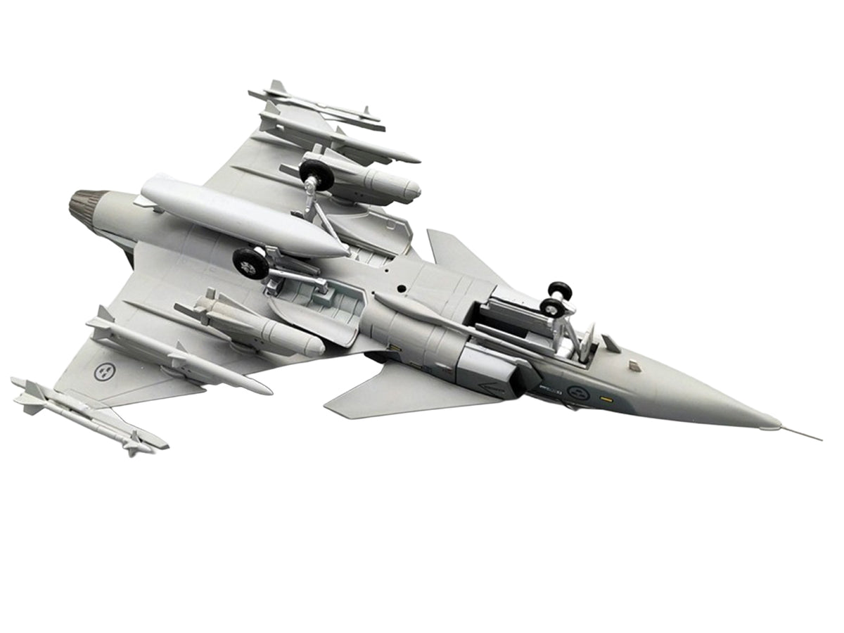 Saab JAS 39A Gripen Fighter Aircraft "17 Wing 60th Anniversary Livery Ronneby Air Show" (2004) Swedish Air Force 1/72 Diecast Model Airplane by Aviation 72