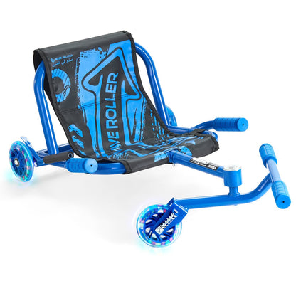 Ride on Scooter, Load Capacity of 132 lbs, Swing Side-to-Side for Amazing Ride Powered by Zig-Zag Motion, Ride on Drifting Toy for Ages 4+, Rides on Any Hard Surface for Indoor & Outdoor, Blue