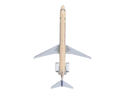 McDonnell Douglas MD-90 Commercial Aircraft "Saudia Airlines" (HZ-API) Beige with Blue Tail "Gemini 200" Series 1/200 Diecast Model by GeminiJets
