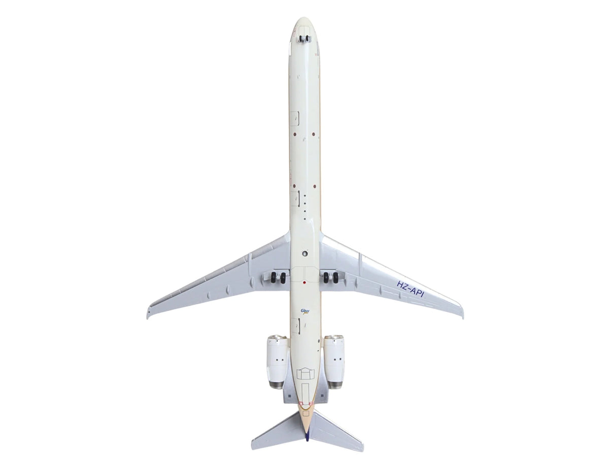 McDonnell Douglas MD-90 Commercial Aircraft "Saudia Airlines" (HZ-API) Beige with Blue Tail "Gemini 200" Series 1/200 Diecast Model by GeminiJets