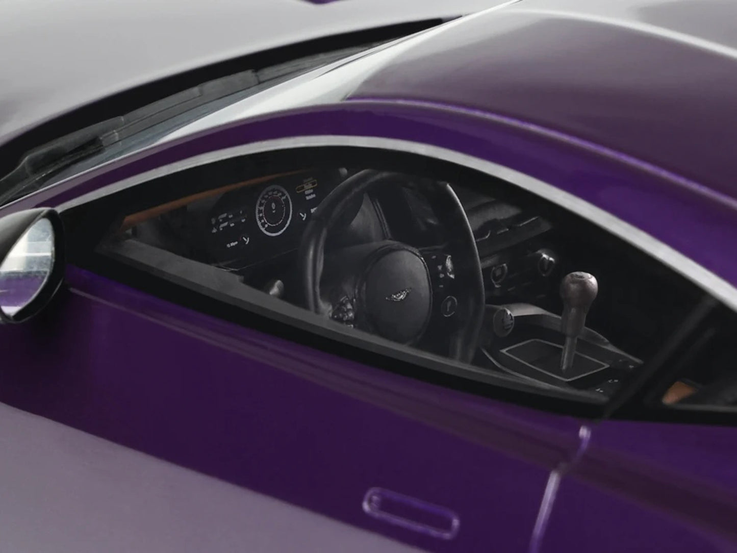 2023 Aston Martin Valour Purple Metallic 1/18 Model Car by GT Spirit