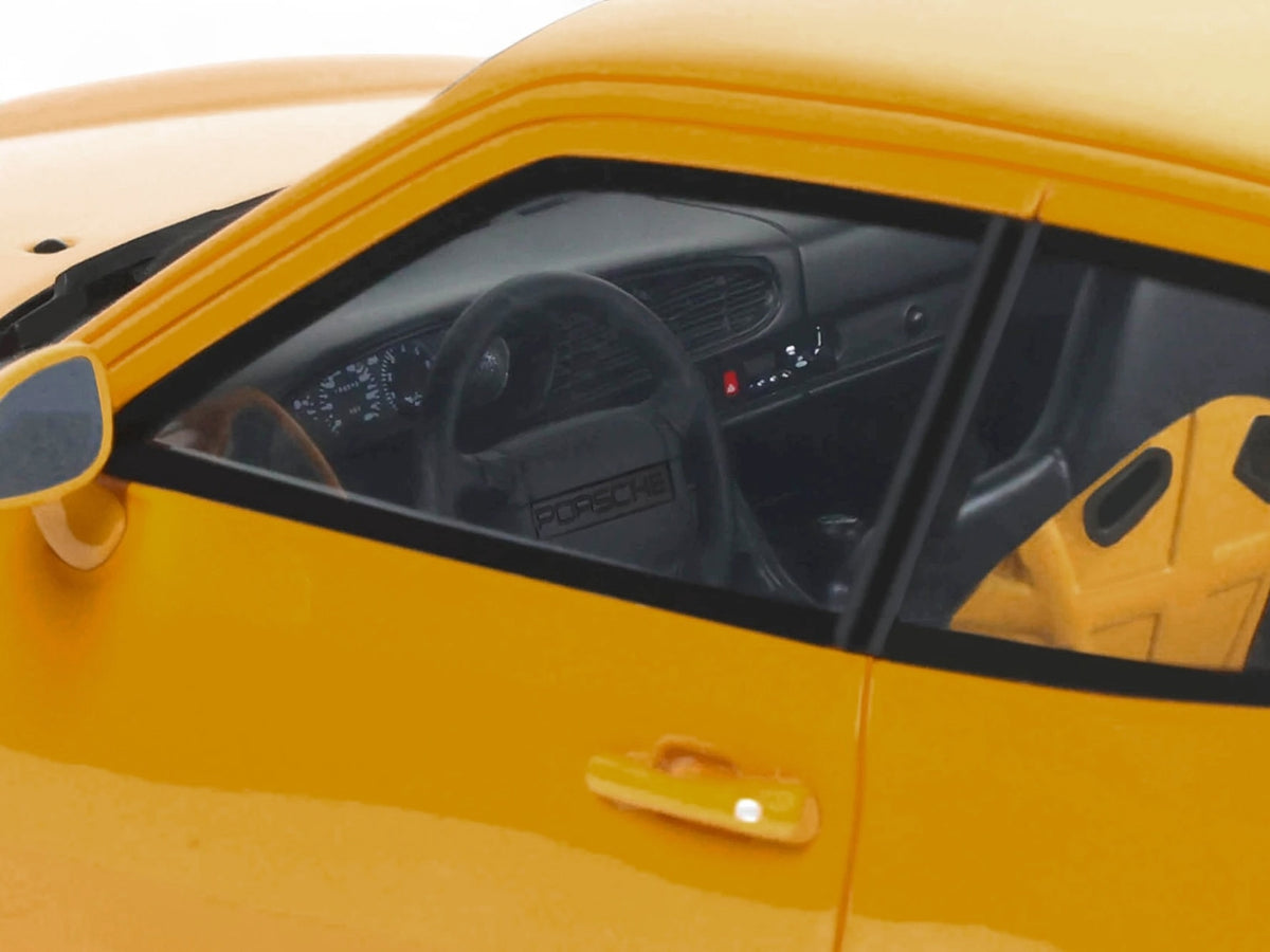 1993 Porsche 968 Turbo S Yellow 1/18 Model Car by GT Spirit