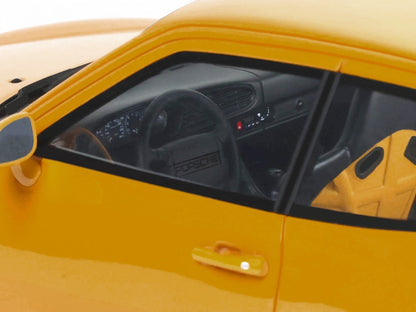 1993 Porsche 968 Turbo S Yellow 1/18 Model Car by GT Spirit