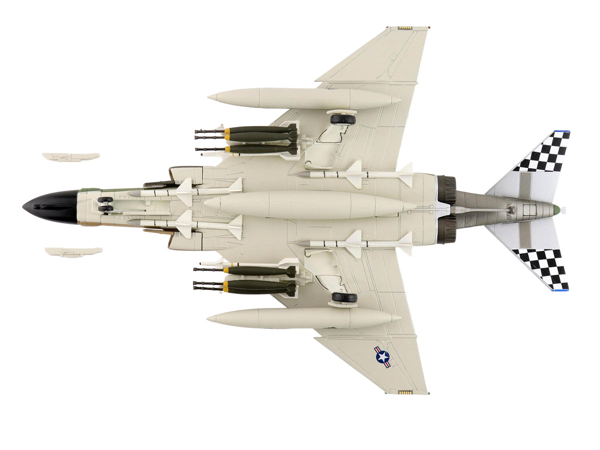 McDonnell Douglas F-4C Phantom II Fighter-Bomber Aircraft "63-7666 William Tell 57th FIS Keflavik Airport Iceland" (1977) United States Air Force "Air Power Series" 1/72 Diecast Model by Hobby Master