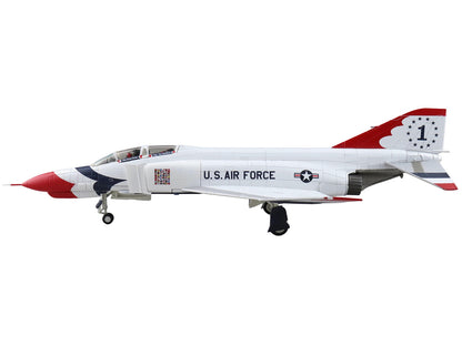 McDonnell Douglas F-4E Phantom II Fighter-Bomber Aircraft "Thunderbirds No.1 Plane 1973/74 Season" United States Air Force "Air Power Series" 1/72 Diecast Model by Hobby Master