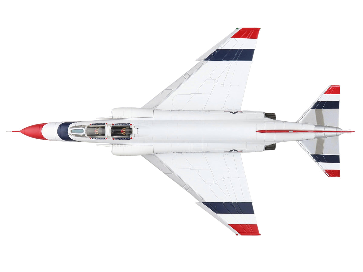 McDonnell Douglas F-4E Phantom II Fighter-Bomber Aircraft "Thunderbirds No.1 Plane 1973/74 Season" United States Air Force "Air Power Series" 1/72 Diecast Model by Hobby Master