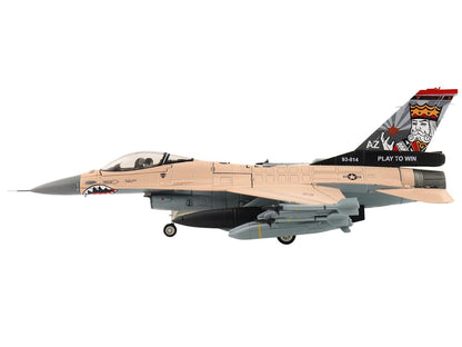 Lockheed F-16V Fighting Falcon Fighter Aircraft "93-0814 Play to Win 21st Sqn. Luke AFB" (2025) United States Air Force "Air Power Series" 1/72 Diecast Model by Hobby Master