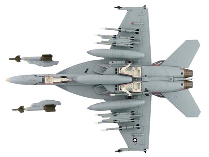 Boeing F/A-18E Super Hornet Fighter Aircraft "166817 VFA-136 Knighthawks USS Trumman" (2024) United States Navy "Air Power Series" 1/72 Diecast Model by Hobby Master