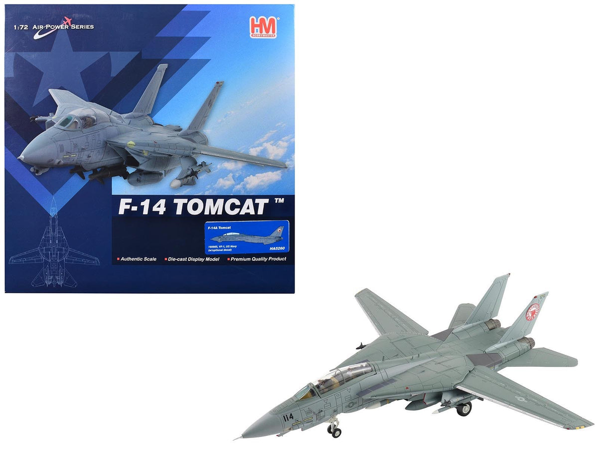Grumman F-14A Tomcat VF-1 Wolfpack 1/72 Diecast Model by Hobby Master