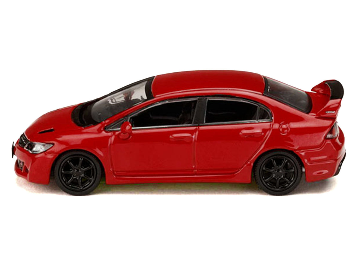 Honda Civic Mugen RR (FD2) RHD (Right Hand Drive) Milano Red "JDM64" Series 1/64 Diecast Model Car by Hobby Japan