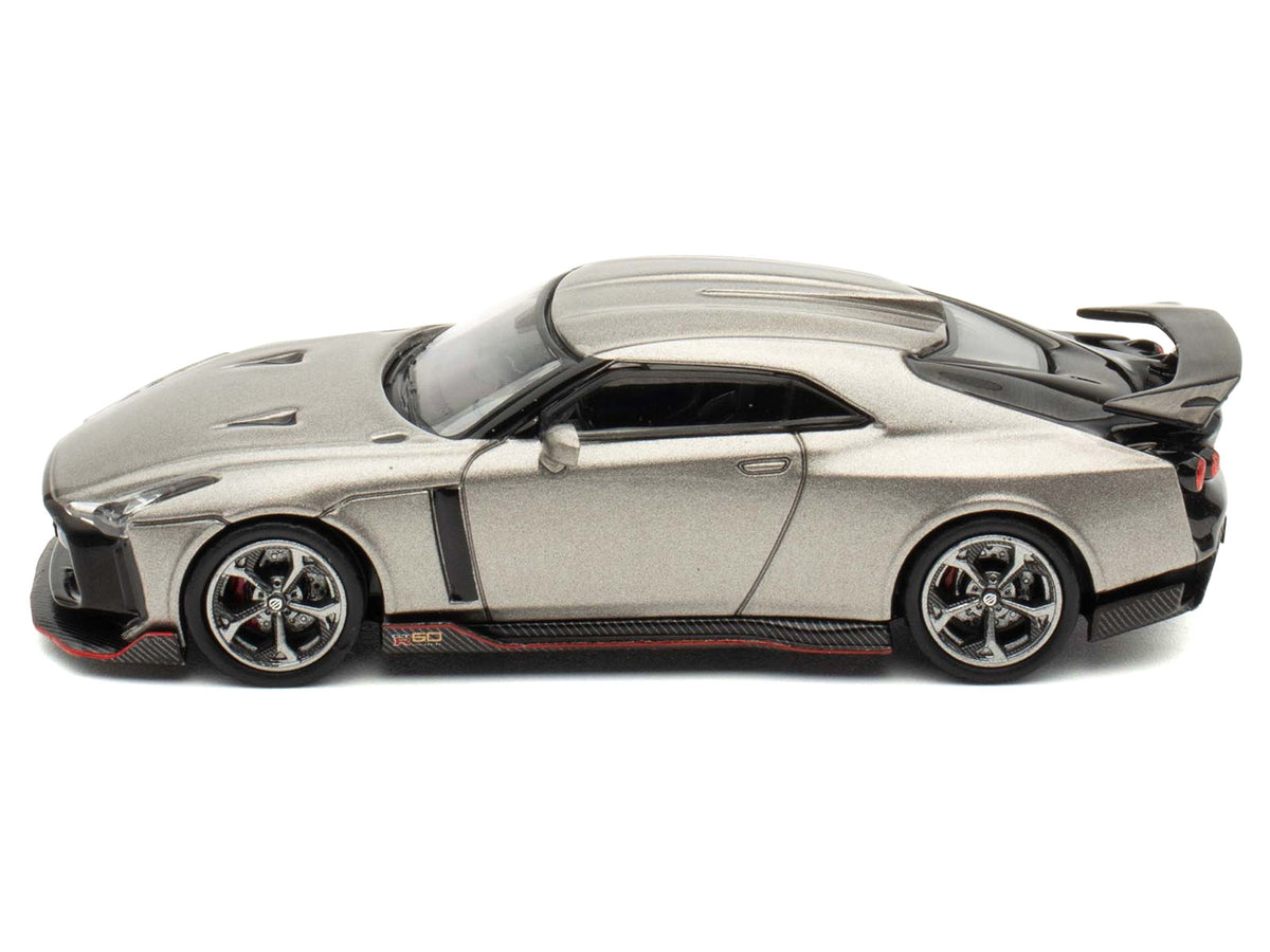 Nissan GT-R50 By ItalDesign Gray Metallic "Indonesia Diecast Expo 2024 Exclusive Edition" 1/64 Diecast Model Car by Inno Models