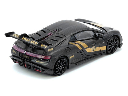 Yangwang U9 #01 Carbon Fiber with Gold Stripes "APA XPO 2025 Event Edition" 1/64 Diecast Model Car by Inno Models