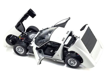 Lamborghini Miura P 400 White 1/18 Diecast Model Car by Kyosho