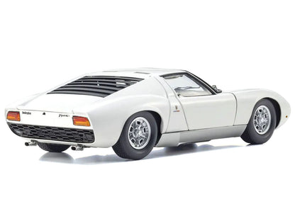 Lamborghini Miura P 400 White 1/18 Diecast Model Car by Kyosho