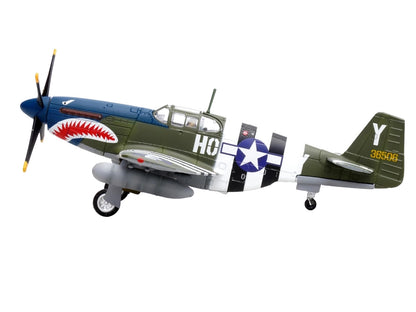 North American P-51B Mustang Aircraft "John Bennett 487th Fighter Squadron 352nd Fighter Group Blue-Nosed Bastards of Bodney RAF Bodney" (1944) United States Army Air Forces 1/72 Diecast Model Airplane by Legion