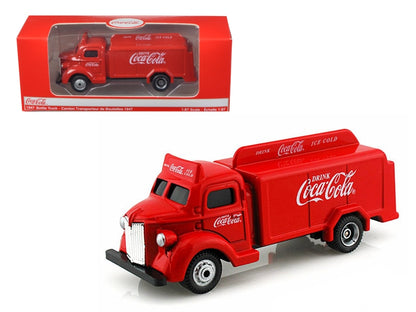 Motorcity Classics 1947 Coca-Cola Delivery Bottle Truck Red 1:87 HO Scale Diecast Model MCC440537