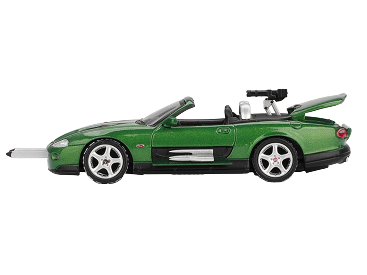 Jaguar XKR Green Metallic 007 James Bond "Die Another Day" (2002) Movie Limited Edition 1/64 Diecast Model Car by Mini GT