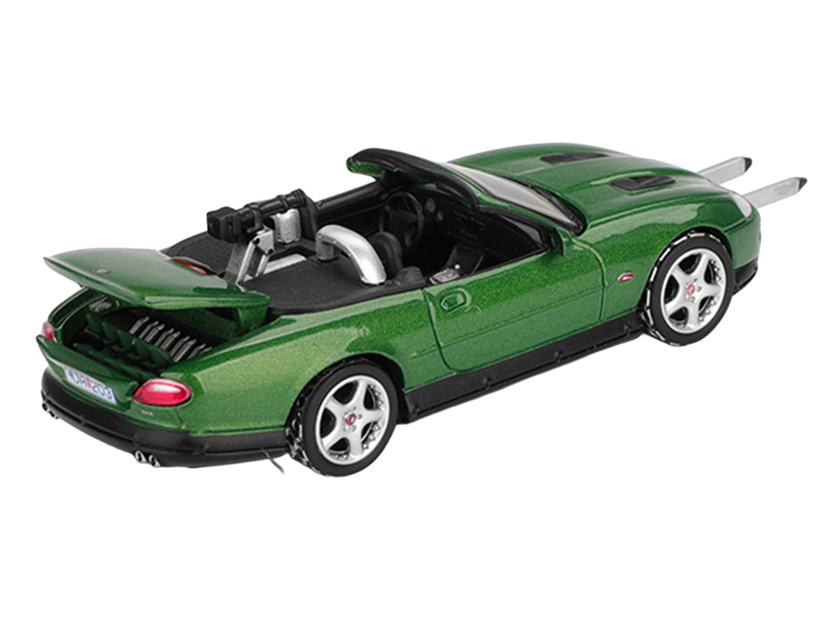 Jaguar XKR Green Metallic 007 James Bond "Die Another Day" (2002) Movie Limited Edition 1/64 Diecast Model Car by Mini GT