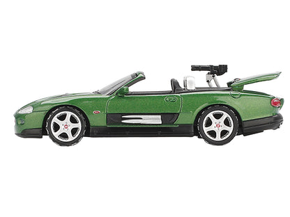 Jaguar XKR Green Metallic 007 James Bond "Die Another Day" (2002) Movie Limited Edition 1/64 Diecast Model Car by Mini GT