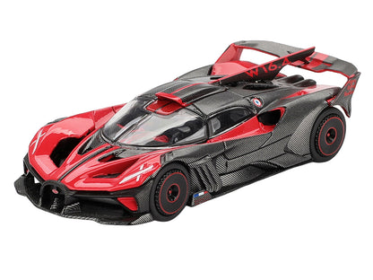 Bugatti Bolide Red and Carbon Fiber Limited Edition 1/64 Diecast Model Car by Mini GT