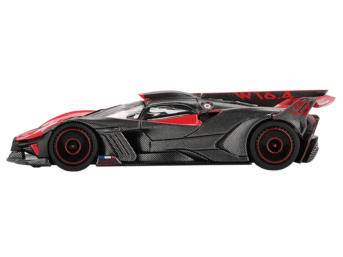 Bugatti Bolide Red and Carbon Fiber Limited Edition 1/64 Diecast Model Car by Mini GT