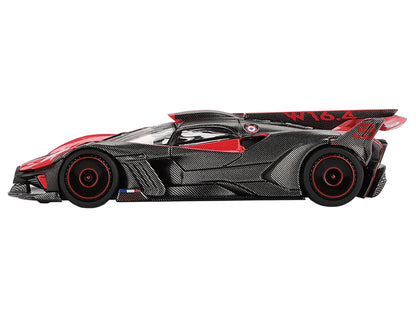 Bugatti Bolide Red and Carbon Fiber Limited Edition 1/64 Diecast Model Car by Mini GT