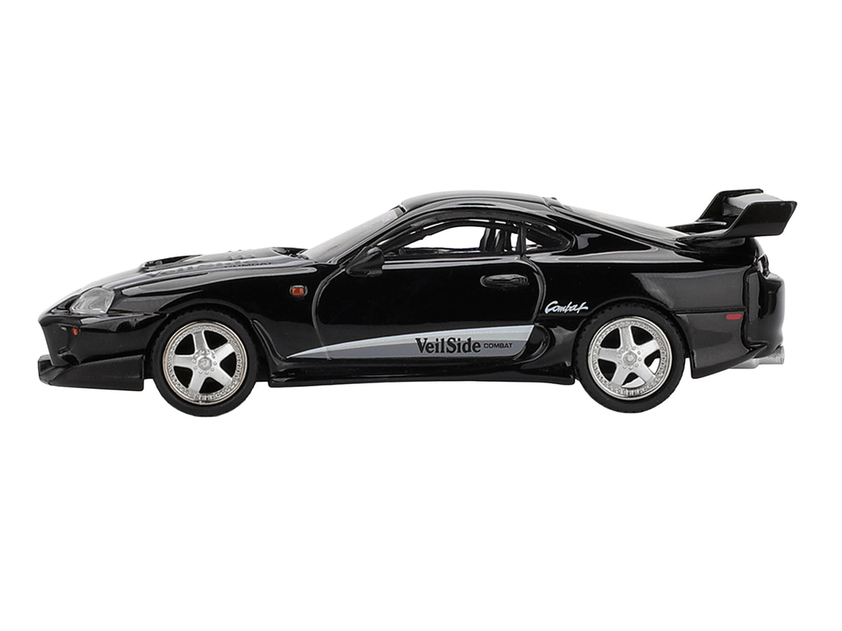 Toyota Supra "VeilSide Combat V-II" Black Limited Edition 1/64 Diecast Model Car by Mini GT