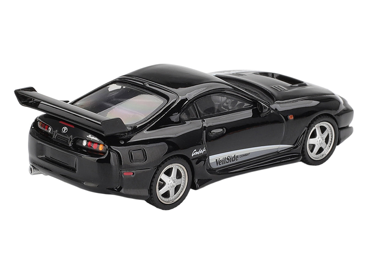 Toyota Supra "VeilSide Combat V-II" Black Limited Edition 1/64 Diecast Model Car by Mini GT
