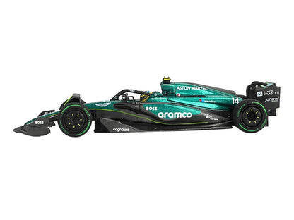 Mini GT 1/64 Aston Martin AMR24 #14 Fernando Alonso F1 "Canadian GP" (2024) Limited Edition Diecast Model Car