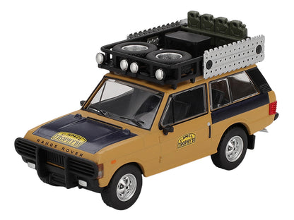 Range Rover with Roofrack "West Germany 1" Christian Swoboda - Knuth Mentel Winner "Camel Trophy Sumatra" (1981) Limited Edition 1/64 Diecast Model Car by Mini GT