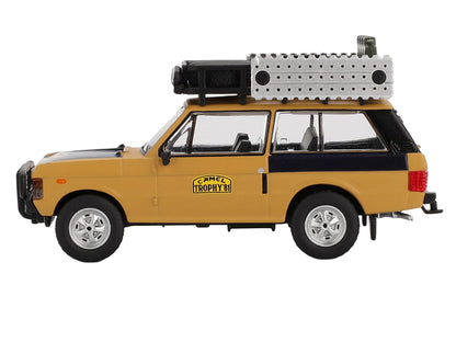 Range Rover with Roofrack "West Germany 1" Christian Swoboda - Knuth Mentel Winner "Camel Trophy Sumatra" (1981) Limited Edition 1/64 Diecast Model Car by Mini GT