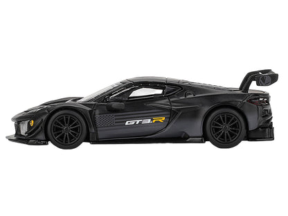 Chevrolet Corvette Z06 GT3.R "Road America Test Car" Black with Graphics Limited Edition 1/64 Diecast Model Car by Mini GT