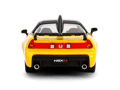 1995 Honda NSX-R GT RHD (Right Hand Drive) Yellow with Black Top "Collection" Series 1/64 Diecast Model Car by Majorette