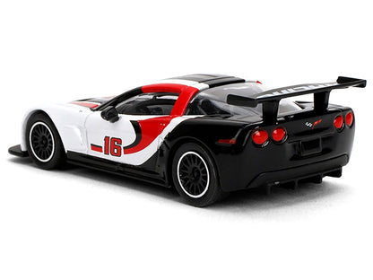 2005 Chevrolet Corvette C6R #16 White with Black and Red Graphics "Collection" Series 1/64 Diecast Model Car by Majorette