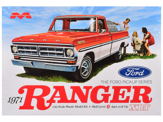 Skill 3 Model Kit 1971 Ford Ranger XLT Pickup Truck 1/25 Scale Model by Moebius