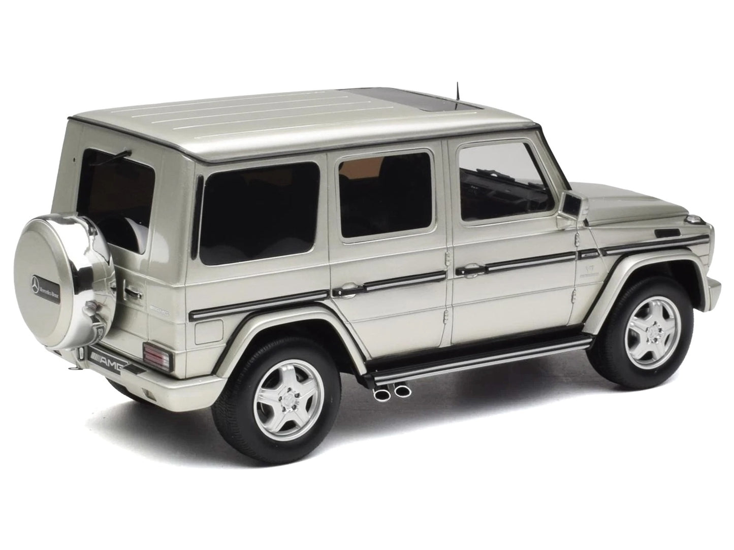2003 Mercedes-Benz G-Class 55 AMG Iridium Silver Metallic Limited Edition to 999 pieces Worldwide 1/18 Model Car by Otto Mobile