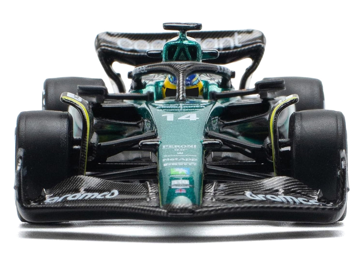 Aston Martin AMR23 #14 Fernando Alonso "Formula One F1 World Championship" (2023) 1/64 Diecast Model Car by Pop Race