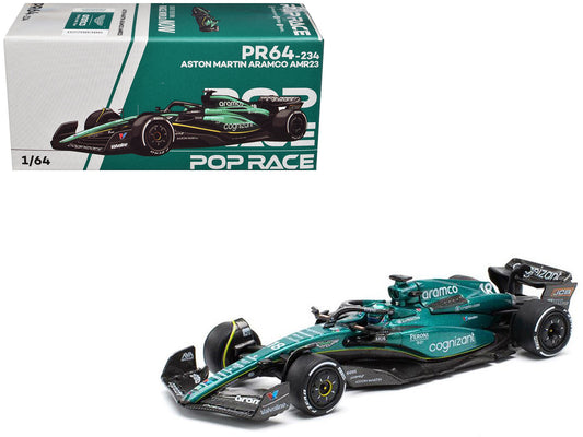 Aston Martin AMR23 #18 Lance Stroll Formula One F1 World Championship 2023 1/64 Diecast Model Car by Pop Race