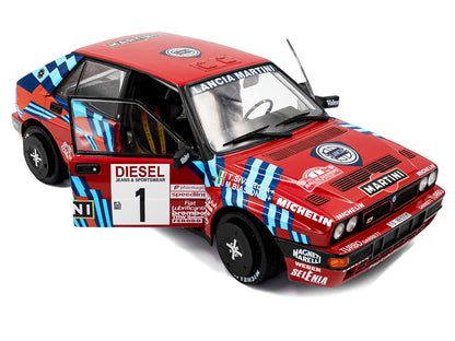 Lancia Delta HF Integrale #1 Miki Biasion - Tiziano Siviero Winner "Rally Sanremo" (1989) "Competition" Series 1/18 Diecast Model Car by Solido