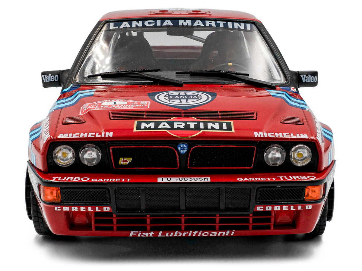 Lancia Delta HF Integrale #1 Miki Biasion - Tiziano Siviero Winner "Rally Sanremo" (1989) "Competition" Series 1/18 Diecast Model Car by Solido